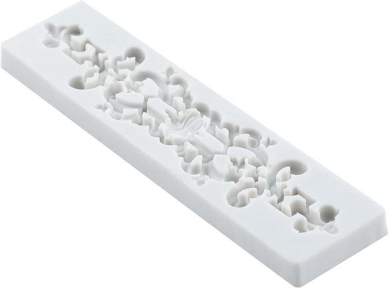 TAOXIBEI Baroque Relief Polymer Clay Molds Baroque Lace Embossing Silicone Mold for DIY Crafts Epoxy Resin Casting Air Dry Polymer Clay Plaster Jewelry Making - Image 5